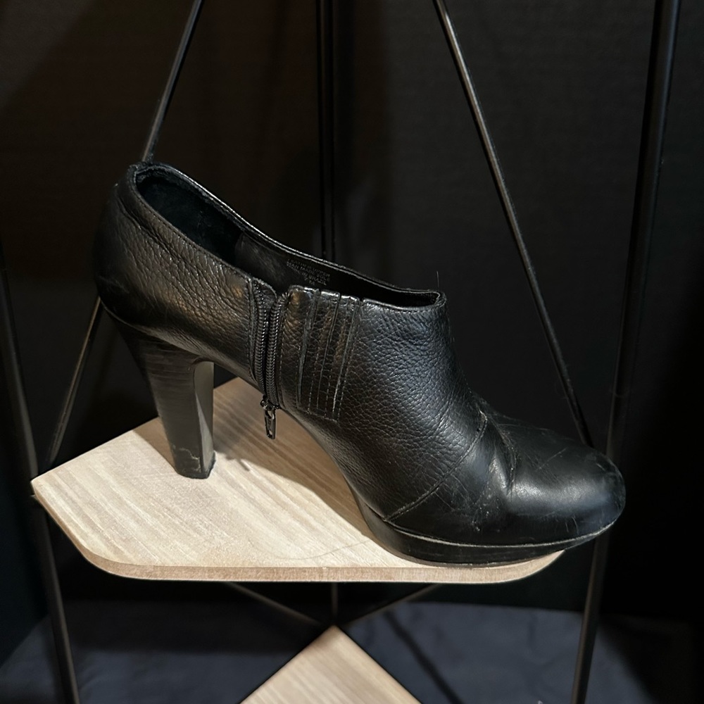 Black booties originally $160